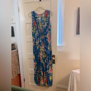 April Cornell Juliette Jumpsuit in Teal Size Large. New with Tags